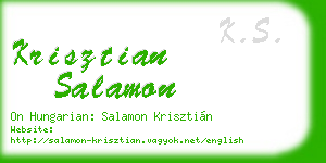 krisztian salamon business card